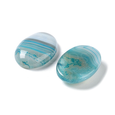 Natural Striped Agate/Banded Agate Cabochons G-H296--01D-1