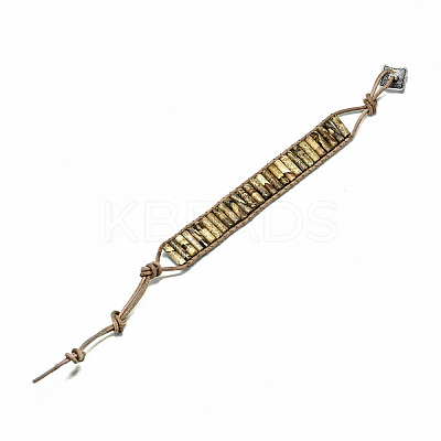 Cowhide Leather Cord Bracelets BJEW-R309-01B-09-1