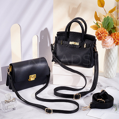 3Pcs 3 Style Adjustable Imitation Leather Crossbody Purse Straps FIND-WR0009-32LG-1
