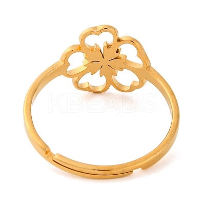 201 Stainless Steel Adjustable Ring for Women RJEW-D082-03B-1