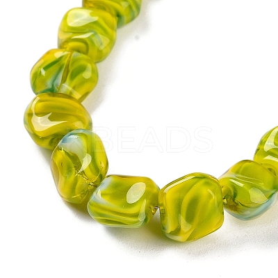 Handmade Milleflori Glass Beads Strands LAMP-M018-01A-02-1