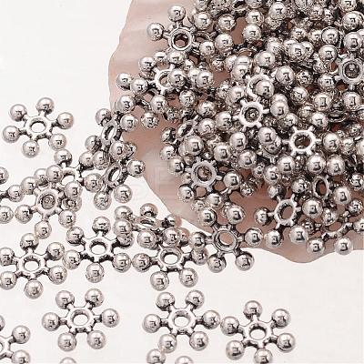 Snowflake Tibetan Silver Spacer Beads A402-1