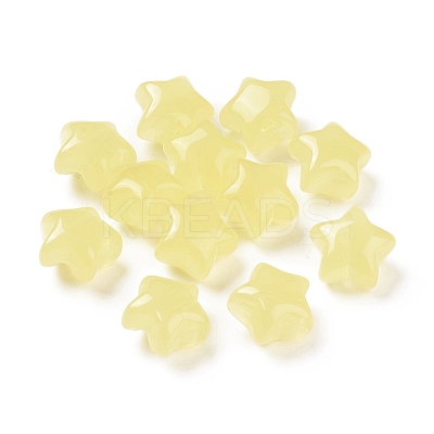 Imitation Jelly Style Acrylic Beads OACR-B002-03B-1