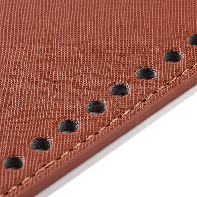 PU Leather Oval Long Bottom for Knitting Bag FIND-WH0032-01D-1