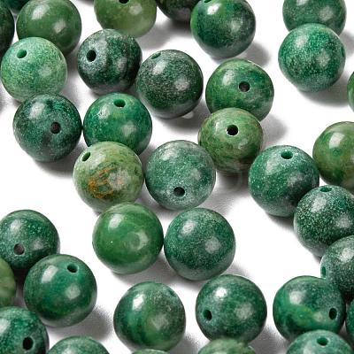 100Pcs 8mm Natural African Jade Bead Round Beads DIY-LS0002-46-1