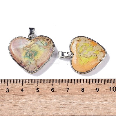 Natural Imperial Jasper Pendants KK-F868-28P-1