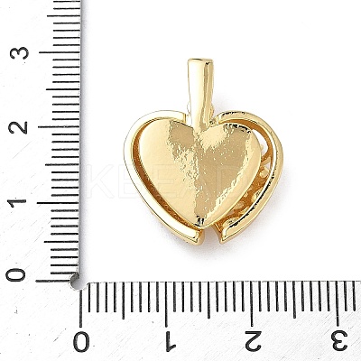 Brass Micro Pave Cubic Zirconia Openable Pendants KK-Z143-04G-03-1
