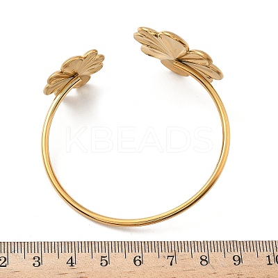 304 Stainless Steel Cuff Bangles for Women BJEW-G750-04G-1