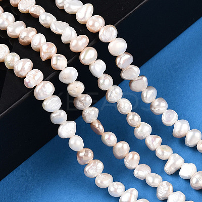 Natural Cultured Freshwater Pearl Beads Strands X-PEAR-N014-04D-01-1