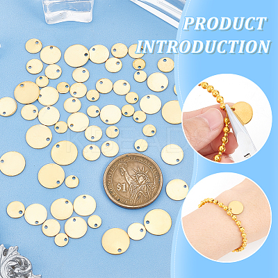 120Pcs 4 Style 201 Stainless Steel Laser Cut Charms STAS-BC0003-72-1