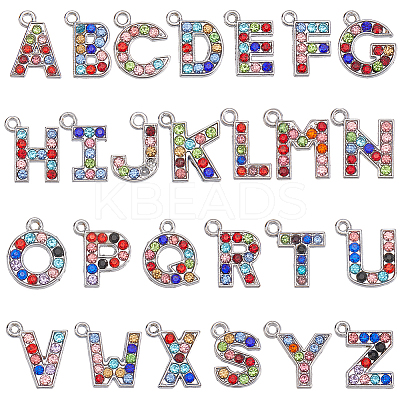 52Pcs 26 Styles Alloy Pendants FIND-SC0016-08-1