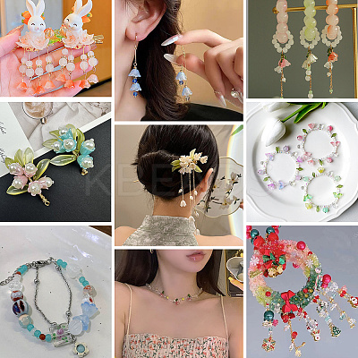 150Pcs 3 Colors Transparent Two Tone Spray Painted Glass Beads GLAA-LT0001-04A-1