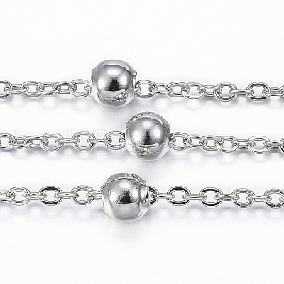 Tarnish Resistant 304 Stainless Steel Cable Chains CHS-H009-31P-1