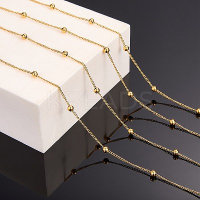 304 Stainless Steel Satellite Chain Necklaces for Women NJEW-SW00052-1