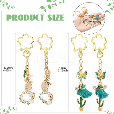 Alloy Enamel Pendant Decorations KEYC-YW00219-01-1