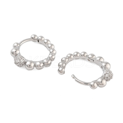 Rack Plating Round Brass Hoop Earrings EJEW-N055-47P-RS-1