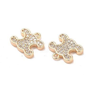 Brass & Cubic Zirconia Pendants KK-Q773-21G-1