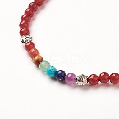 Yoga Chakra Jewelry BJEW-G554-05F-1