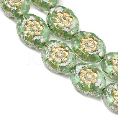 Czech Pressed Glass Beads GLAA-I061-44C-1