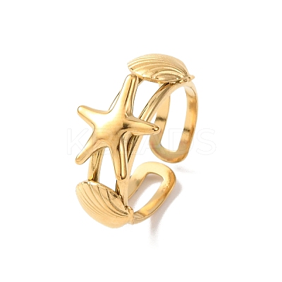 304 Stainless Steel Cuff Open Rings LS-RJEW-C151-03D-G-1