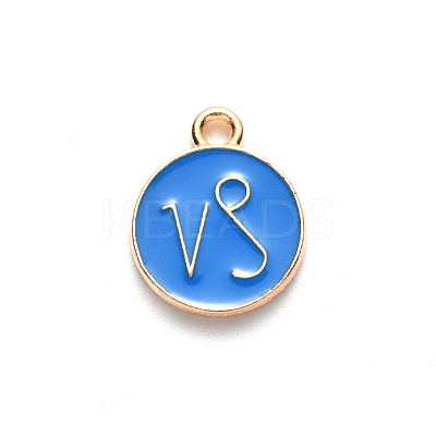 Alloy Enamel Pendants X-ENAM-S124-01B-02E-1