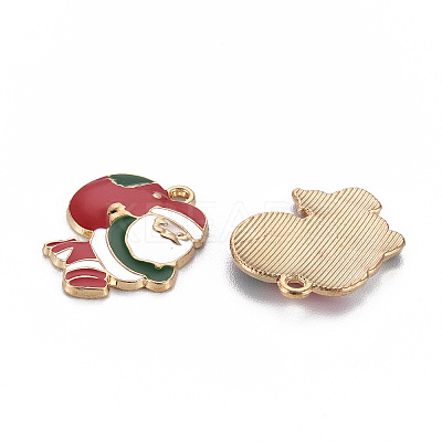 Rack Plating Alloy Enamel Pendants LS-ENAM-S126-064-NR-1