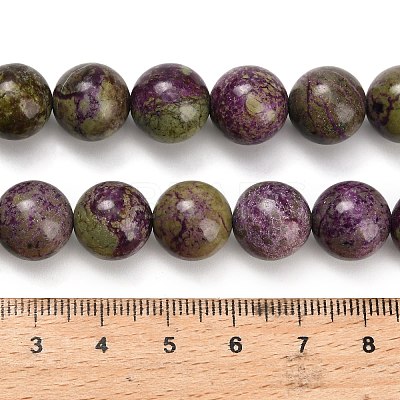 Natural Atlantisite Stichtite Beads Strands G-Z110-C06-12mm-1