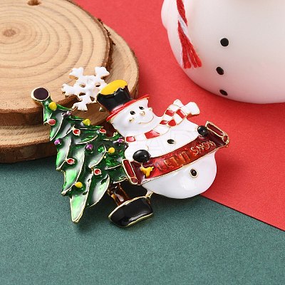Christmas Theme Enamel Pins JEWB-F034-01C-1