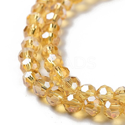 Electroplate Glass Bead Strands LS-EGLA-R015-4mm-30-1