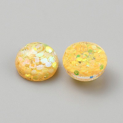 Transparent Resin Cabochons RESI-WH0038-47D-1