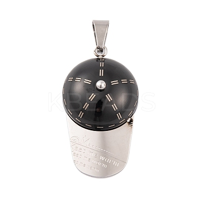 304 Stainless Steel Pendants STAS-K283-09EB-1