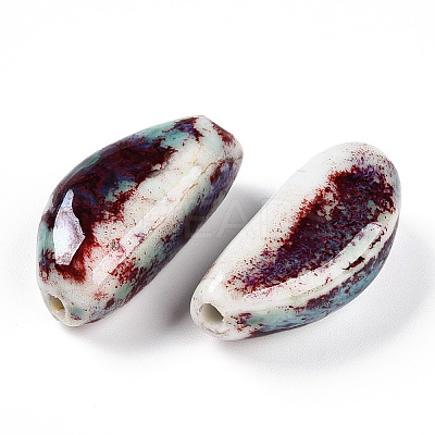 Handmade Porcelain Beads PORC-N008-08E-1