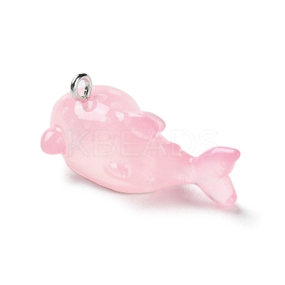 Sea Animal Theme Opaque Resin Pendants LS-X-RESI-D071-04C-1