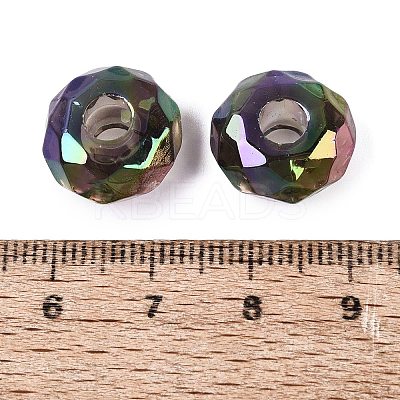 Transparent Acrylic European Beads OACR-E033-25A-1