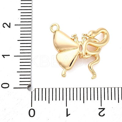 Brass Rhinestone Pendants KK-E793-25G-1
