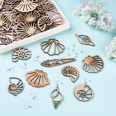 DIY Dangle Earring Making Kits DIY-TA0003-44P-1