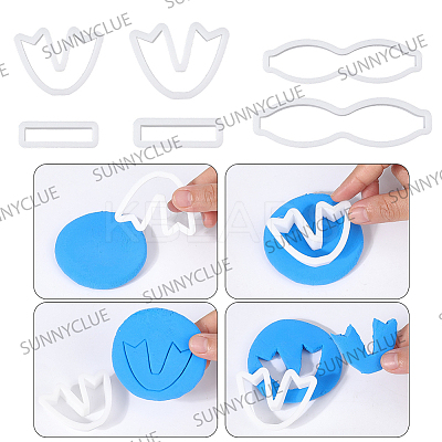 4 Boxs 2 Styles Plastic Molds DIY-SC0030-52A-1