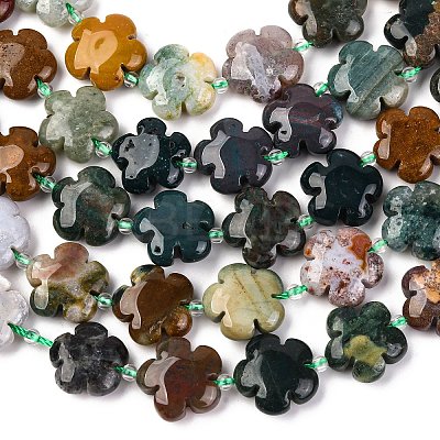 Natural Ocean Jasper/Ocean Agate Beads Strands G-D475-02D-1