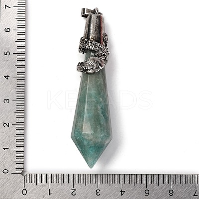 Natural Amazonite Pointed Big Pendants G-Q184-02J-AS-1