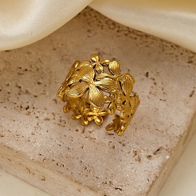 Brass Cuff Open Rings KK-CBA8D1E-03C-G-1