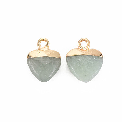Natural Green Aventurine Charms G-N326-121-08-1