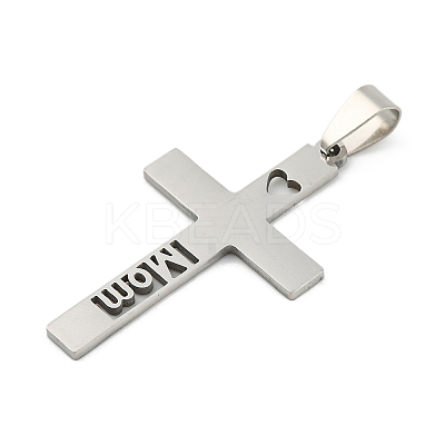 Non-Tarnish Mother's Day 201 Stainless Steel Pendants STAS-N103-188P-1