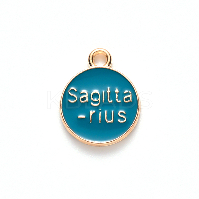 Alloy Enamel Pendants ENAM-S124-01B-05F-1
