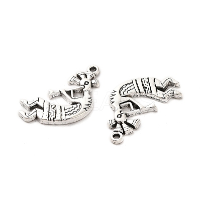 Tibetan Style Alloy Pendants TIBE-B001-19AS-1