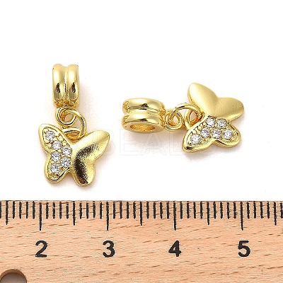 Rack Plating Brass Micro Pave Cubic Zirconia Charms KK-S398-04A-1
