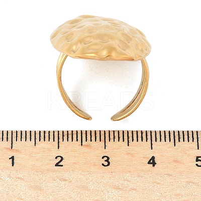 Ocean Themes 304 Stainless Steel Open Cuff Rings for Women RJEW-K293-02C-G-1