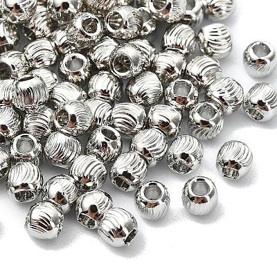 SHEGRACE Brass Textured Round Beads XGRPCU217-296P-1