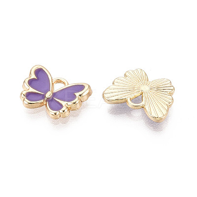 Eco-friendly Alloy Enamel Charms PALLOY-M212-11G-02-1
