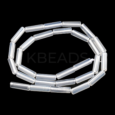 Natural White Agate Beads Strands G-G006-A07-01-1