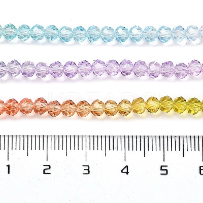 Transparent Painted Glass Beads Strands DGLA-A034-T3mm-A12-1